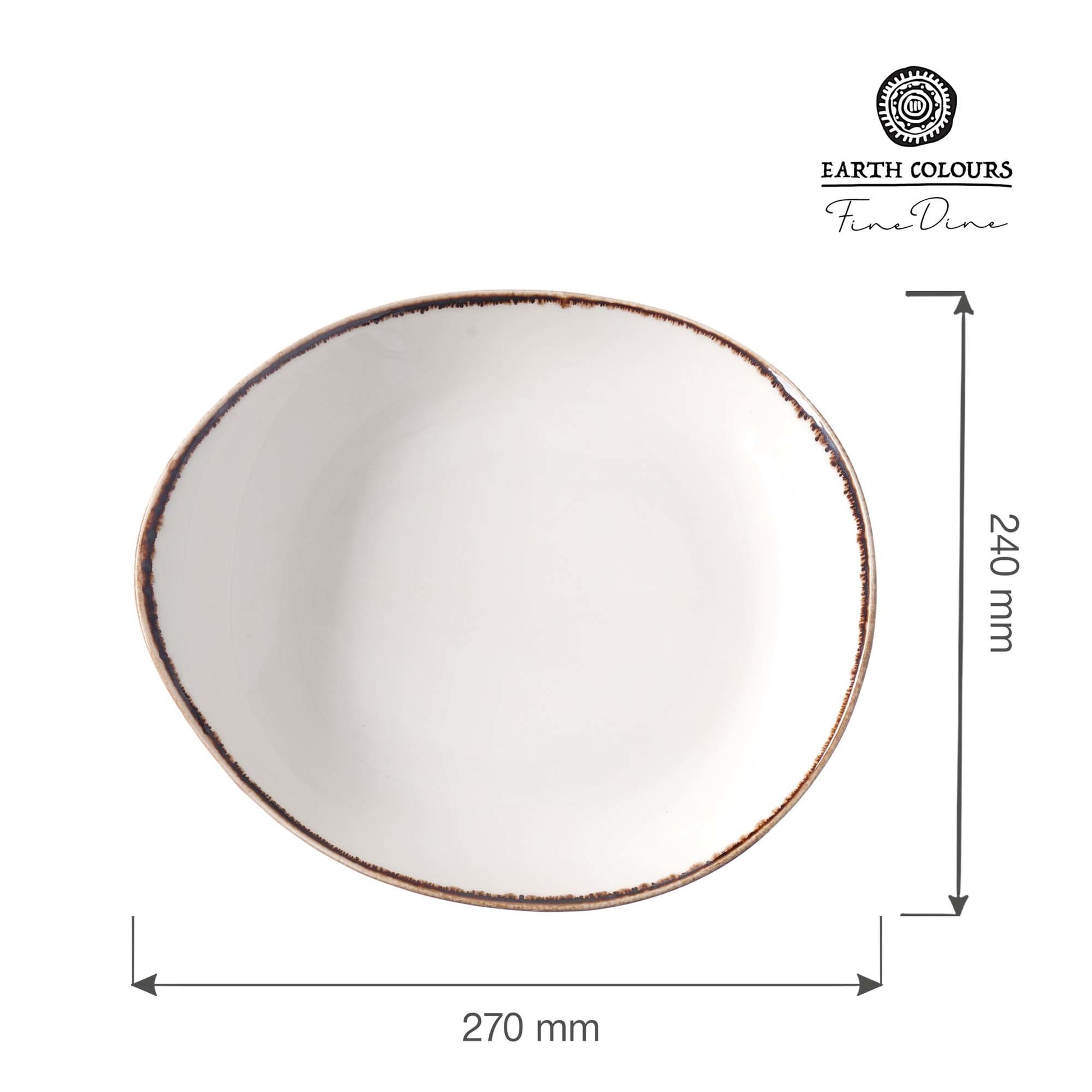 Fine Dine presentation plate, 240x270mm