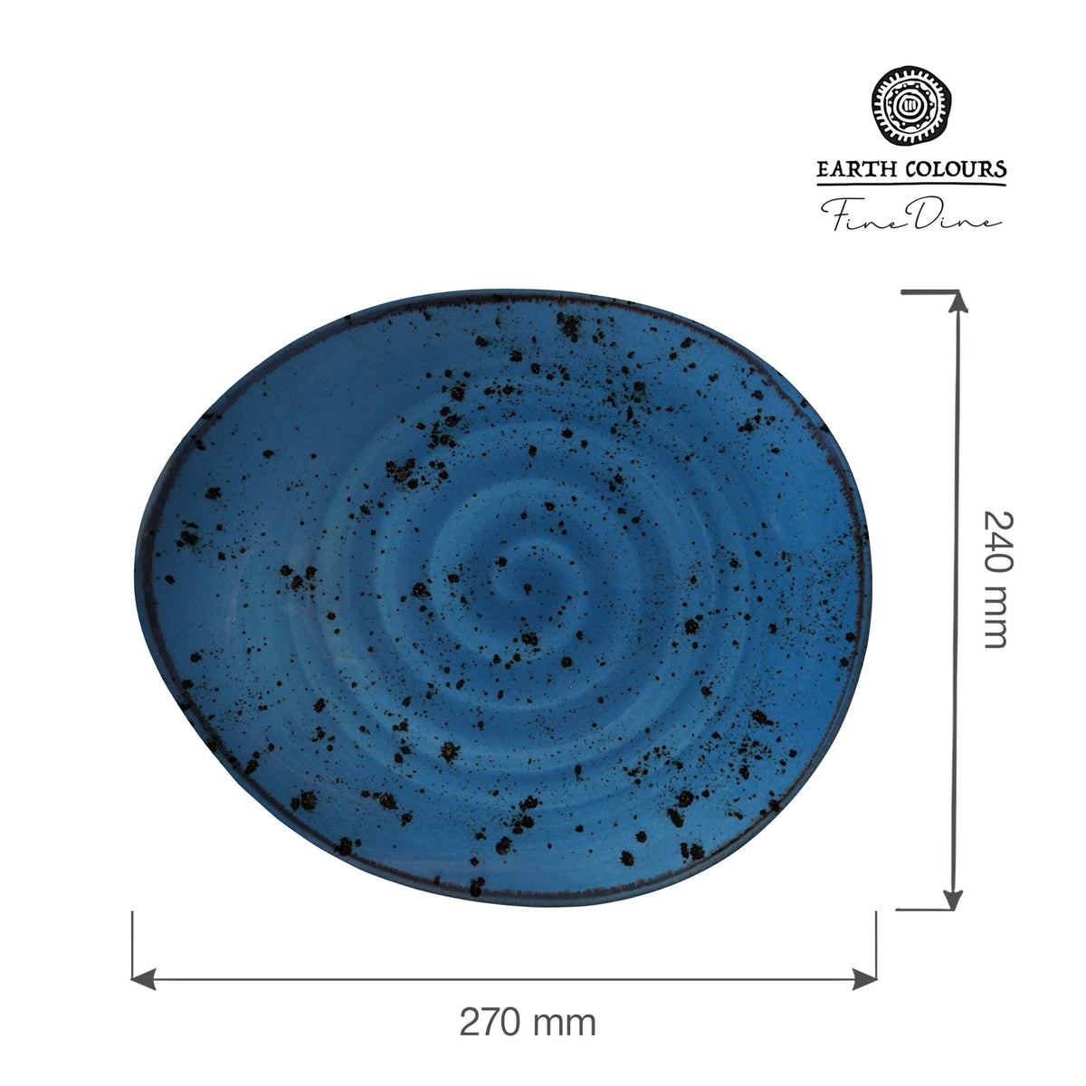 Fine Dine presentation plate, 240x270mm