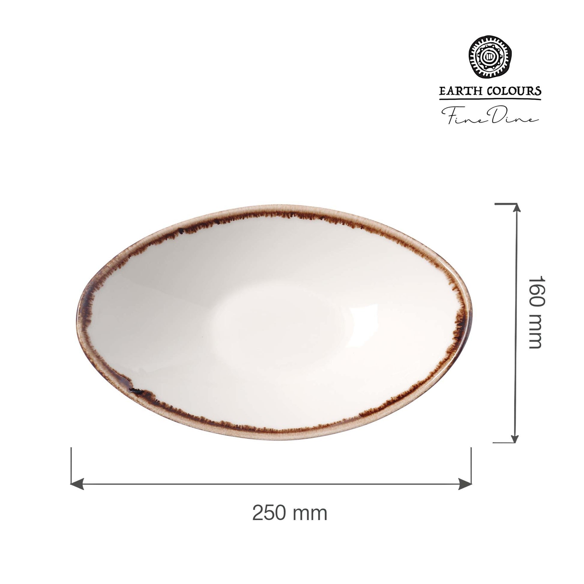 Fine Dine boat bowl, 250x160mm