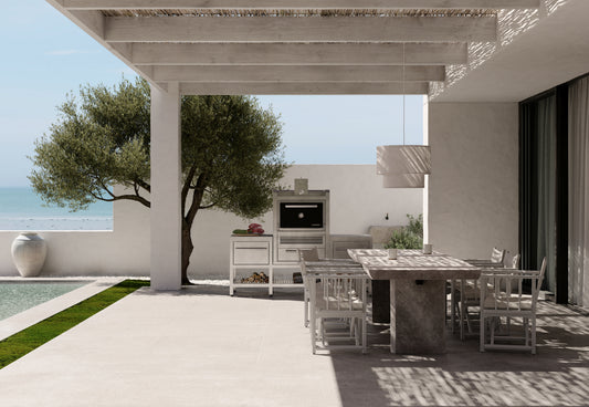 Josper CASA Mesa Charcoal Oven, With built-in cabinet — in a domestic kitchen