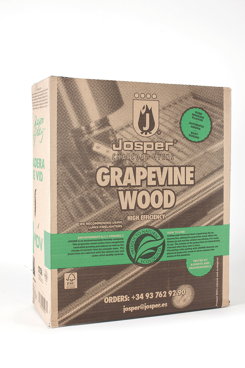 Josper Charcoal MDV, Vine wood — 10 kg box