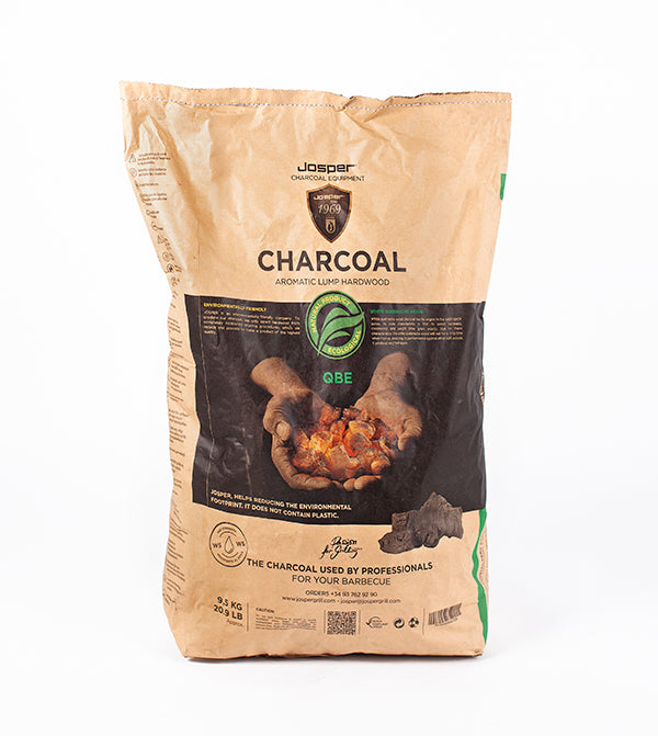 Josper Charcoal QBE, White quebracho — 9.5 kg kraft bag