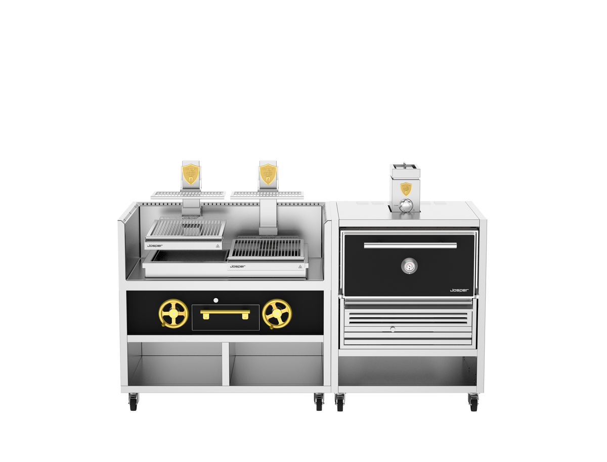 Josper Charcoal Oven and Grill Combo CVJ-PRO-50-2-1 L, 295 diners, alternate front view