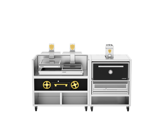 Josper Charcoal Oven and Grill Combo CVJ-PRO-50-2-1 L, 295 diners, alternate front view