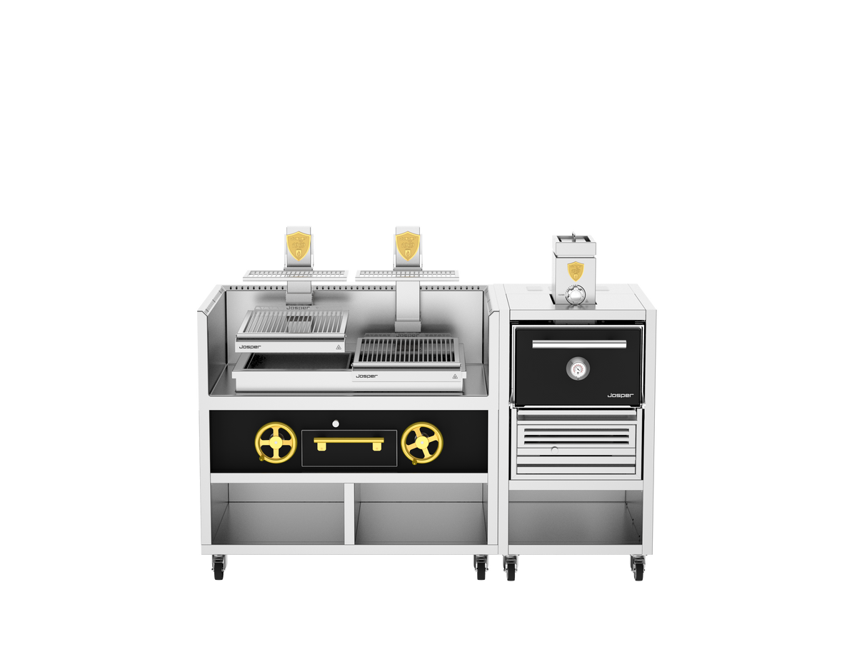 Josper Charcoal Oven and Grill Combo CVJ-PRO-50-2-1 S, 200 diners, alternate front view