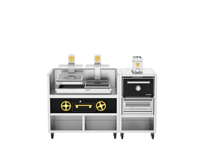 Josper Charcoal Oven and Grill Combo CVJ-PRO-50-2-1 S, 200 diners, alternate front view