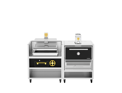 Josper Charcoal Oven and Grill Combo CVJ-PRO-76-1-1 M, 200 diners, alternate front view