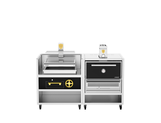 Josper Charcoal Oven and Grill Combo CVJ-PRO-76-1-1 M, 200 diners, alternate front view
