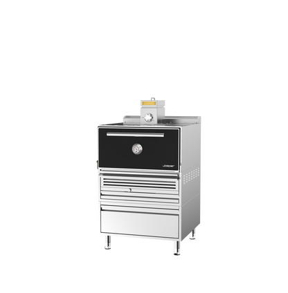 Josper HJX-PRO-TD L175 charcoal oven on a table base with drawer