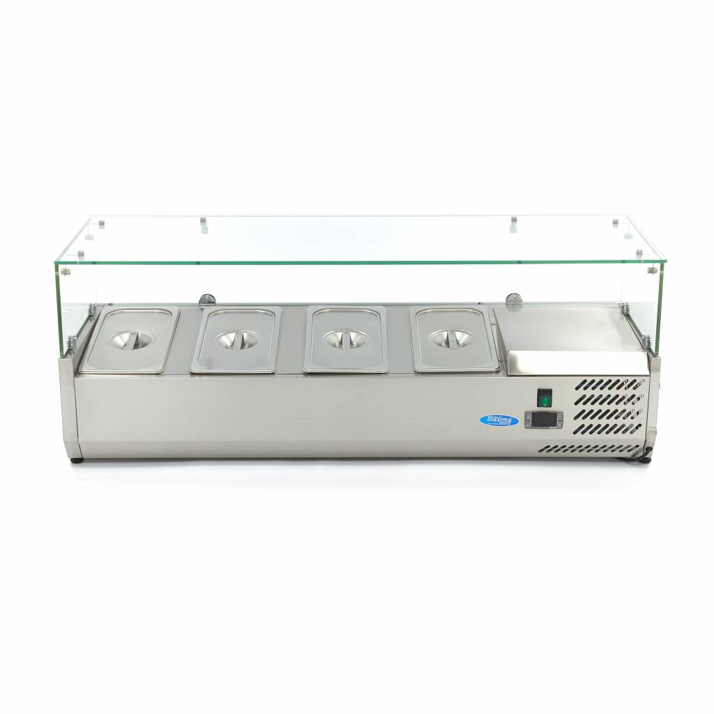 Maxima Countertop Prep Fridge, 1200 mm, 4 x 1/3 GN, additional view