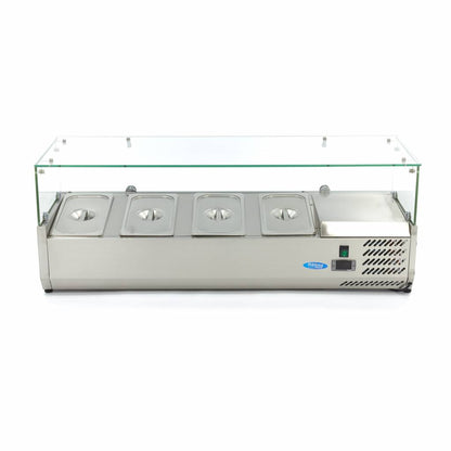 Maxima Countertop Prep Fridge, 1200 mm, 4 x 1/3 GN, additional view