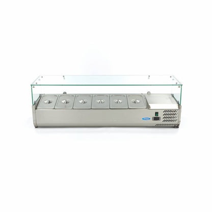 Maxima Countertop Prep Fridge, 1400 mm, 6 x 1/3 GN, additional view