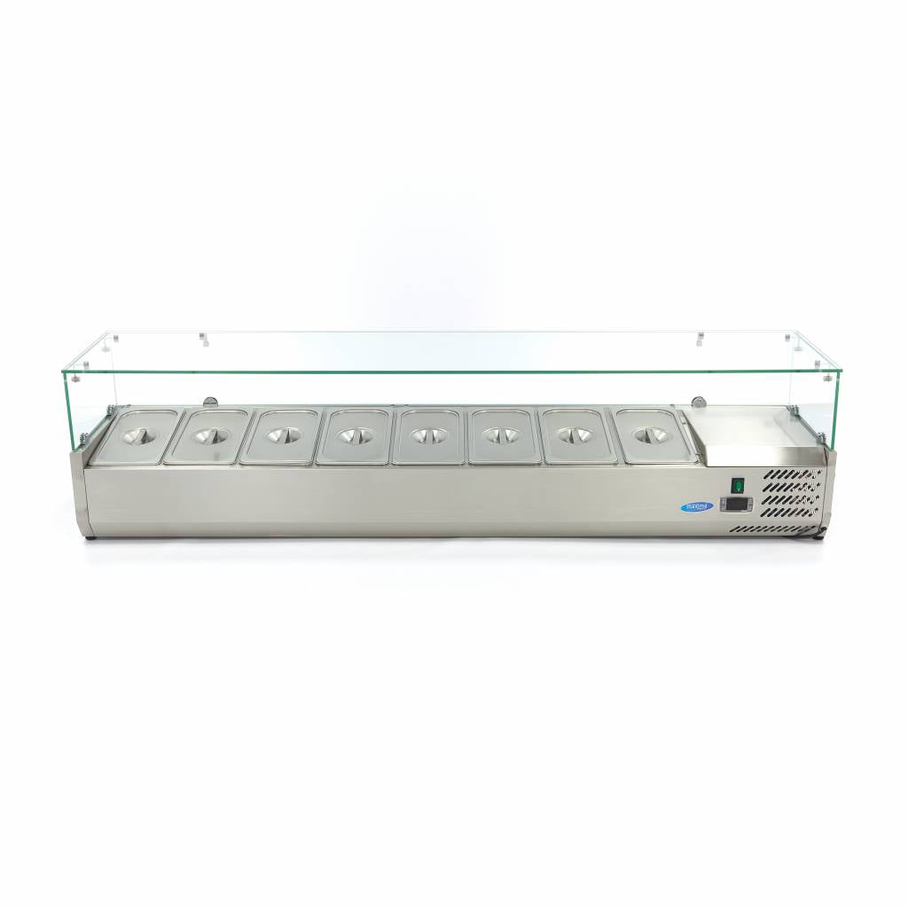 Maxima Countertop Prep Fridge, 1800 mm, 8 x 1/3 GN, additional view