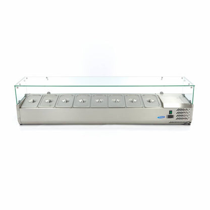 Maxima Countertop Prep Fridge, 1800 mm, 8 x 1/3 GN, additional view