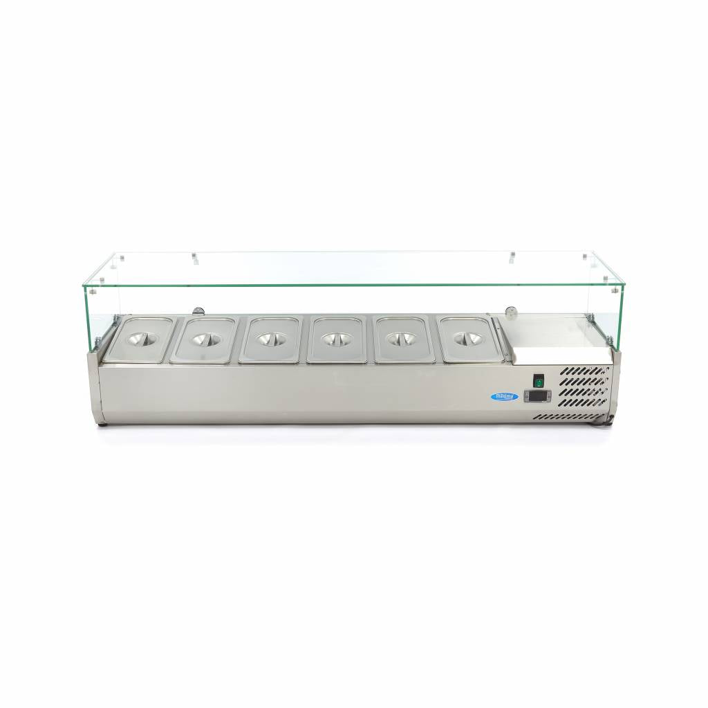Maxima Countertop Prep Fridge, 1500 mm, 6 x 1/3 GN, additional view