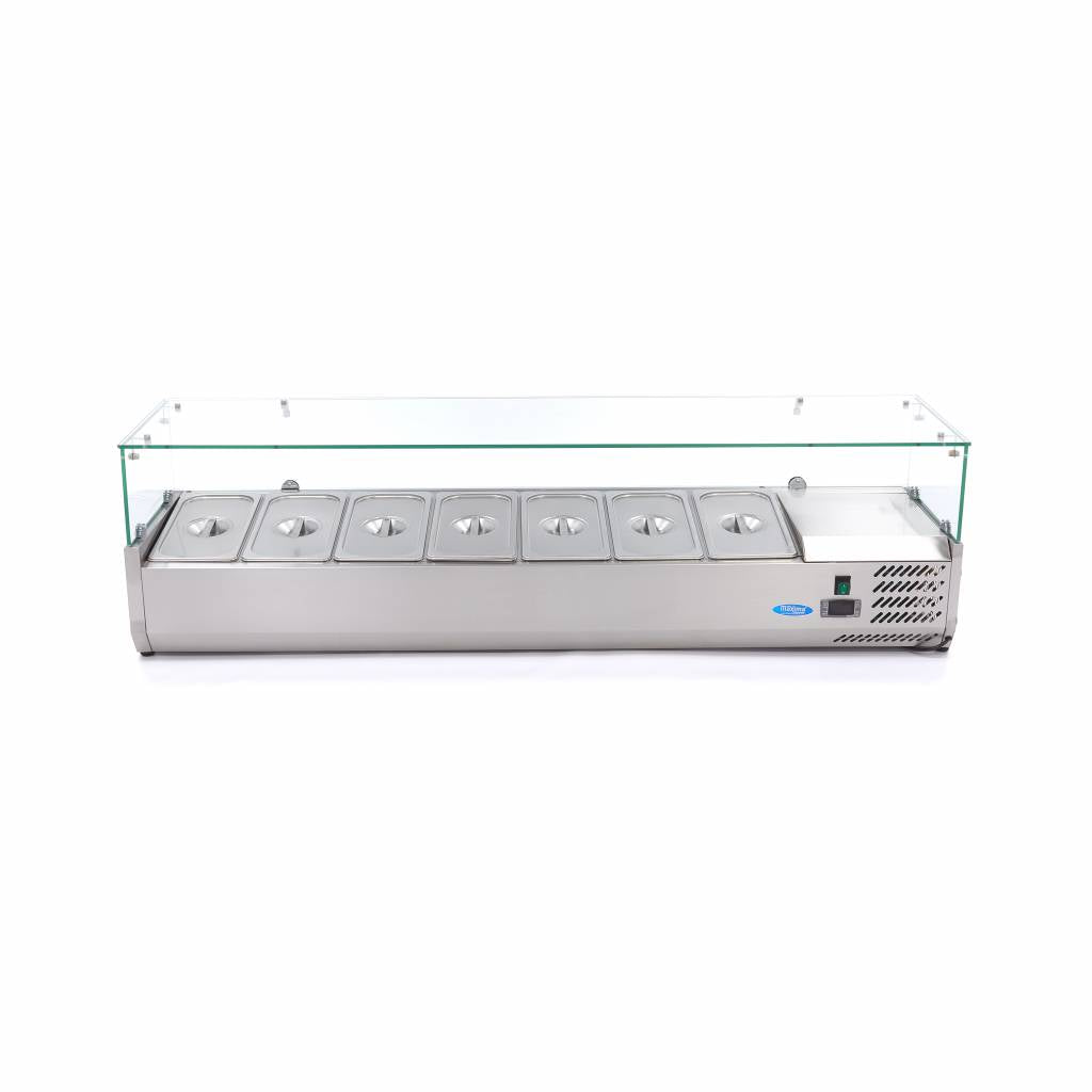 Maxima Countertop Prep Fridge, 1600 mm, 7 x 1/3 GN, additional view
