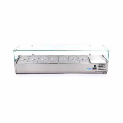 Maxima Countertop Prep Fridge, 1600 mm, 7 x 1/3 GN, additional view