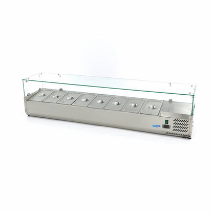 Maxima Countertop Prep Fridge, 1800 mm, 8 x 1/3 GN, product photo