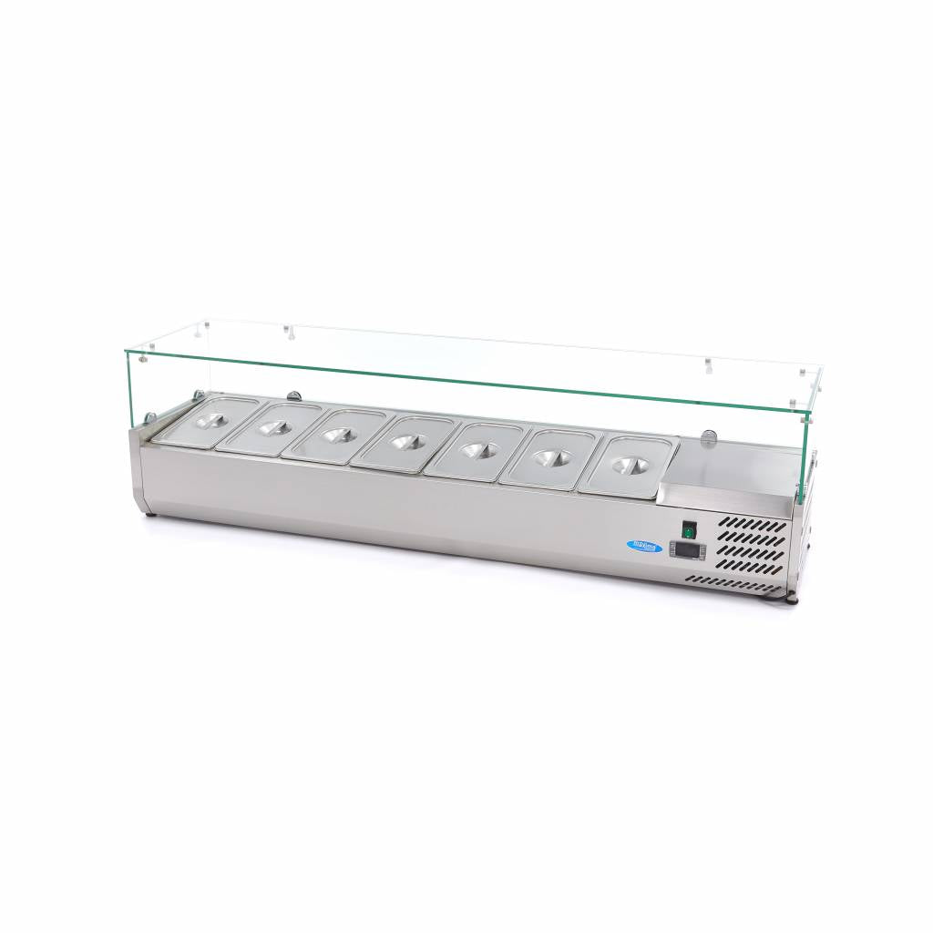 Maxima Countertop Prep Fridge, 1600 mm, 7 x 1/3 GN, product photo