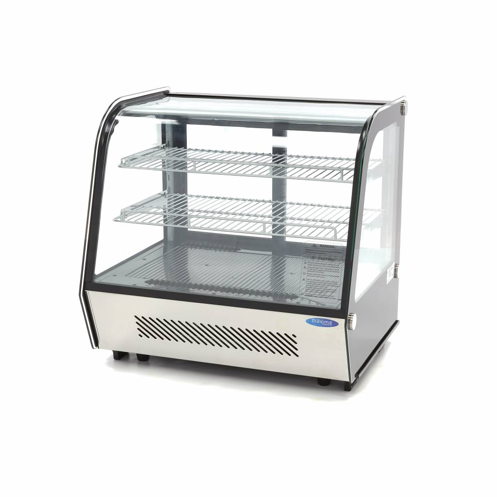 Maxima Display Fridge, 120 L, 70 cm, Stainless Steel, product photo