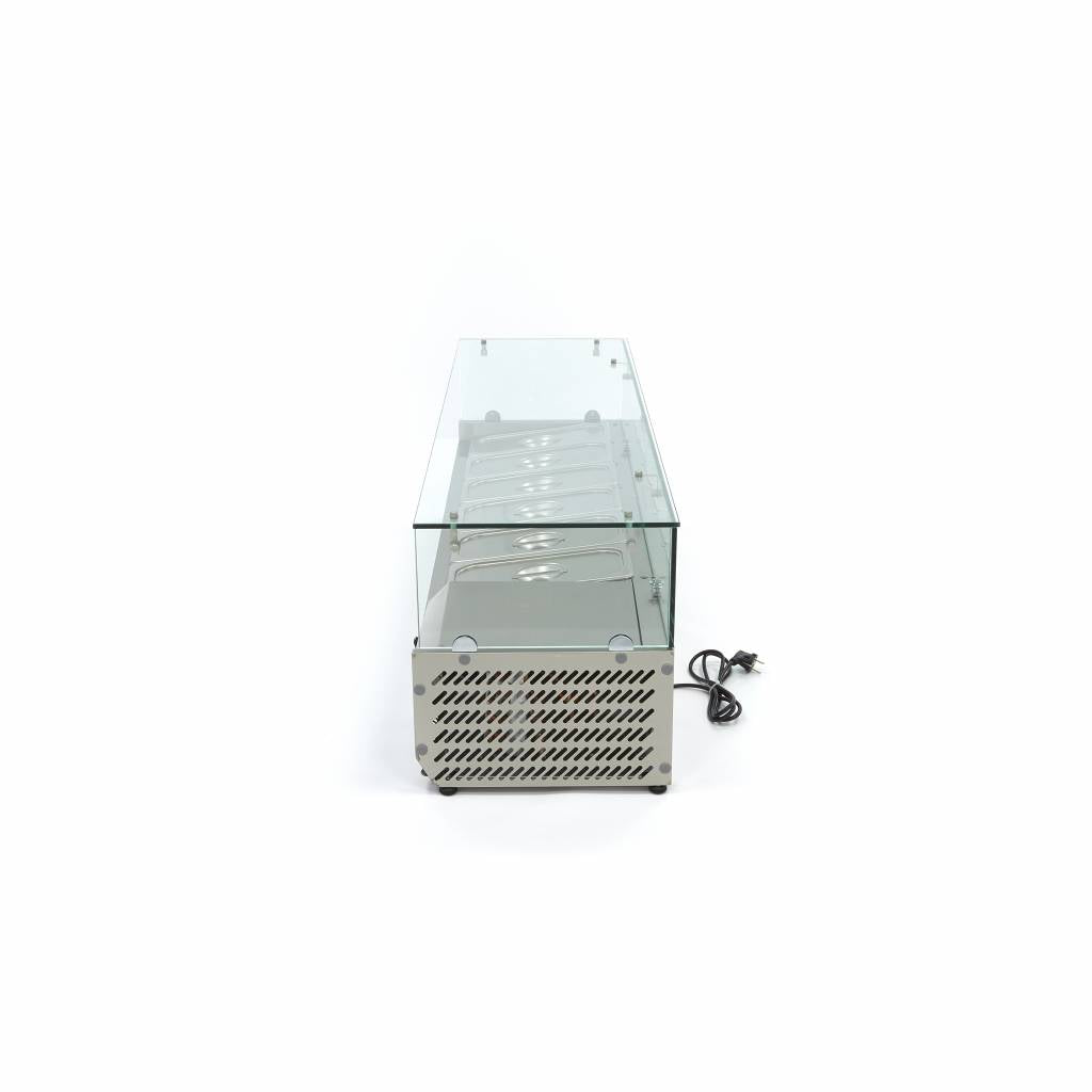 Maxima Countertop Prep Fridge, 1400 mm, 6 x 1/3 GN, additional view