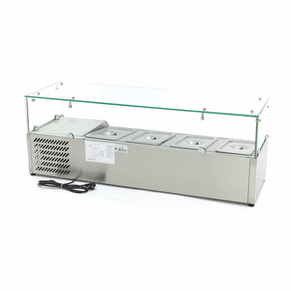 Maxima Countertop Prep Fridge, 1200 mm, 4 x 1/3 GN, additional view