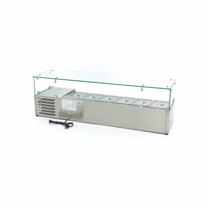 Maxima Countertop Prep Fridge, 1400 mm, 6 x 1/3 GN, additional view