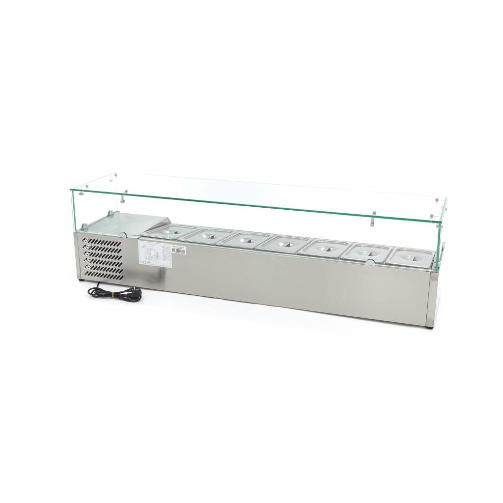 Maxima Countertop Prep Fridge, 1600 mm, 7 x 1/3 GN, additional view
