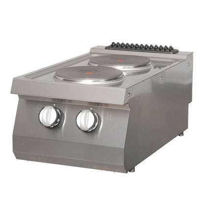Maxima Heavy Duty Electric Cooker, 2 Burners, 70 cm Deep, 5.2 kW, product photo