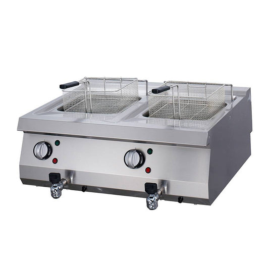 Maxima Heavy Duty Deep Fryer, 2 x 12 L, Electric, Double Unit, product photo
