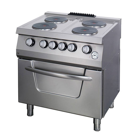 Maxima Heavy Duty Stove, 4 Electric Burners, Oven, 16.4 kW, product photo