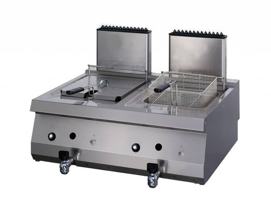 Maxima Heavy Duty Deep Fryer, 2 x 12 L, Gas, Double Unit, product photo