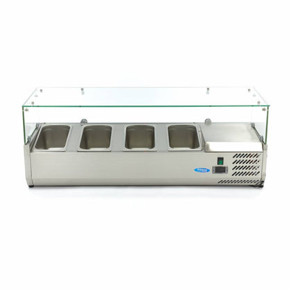 Maxima Countertop Prep Fridge, 1200 mm, 4 x 1/3 GN, additional view