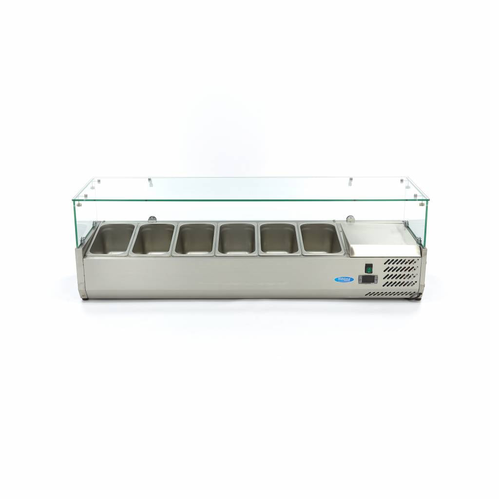 Maxima Countertop Prep Fridge, 1400 mm, 6 x 1/3 GN, additional view