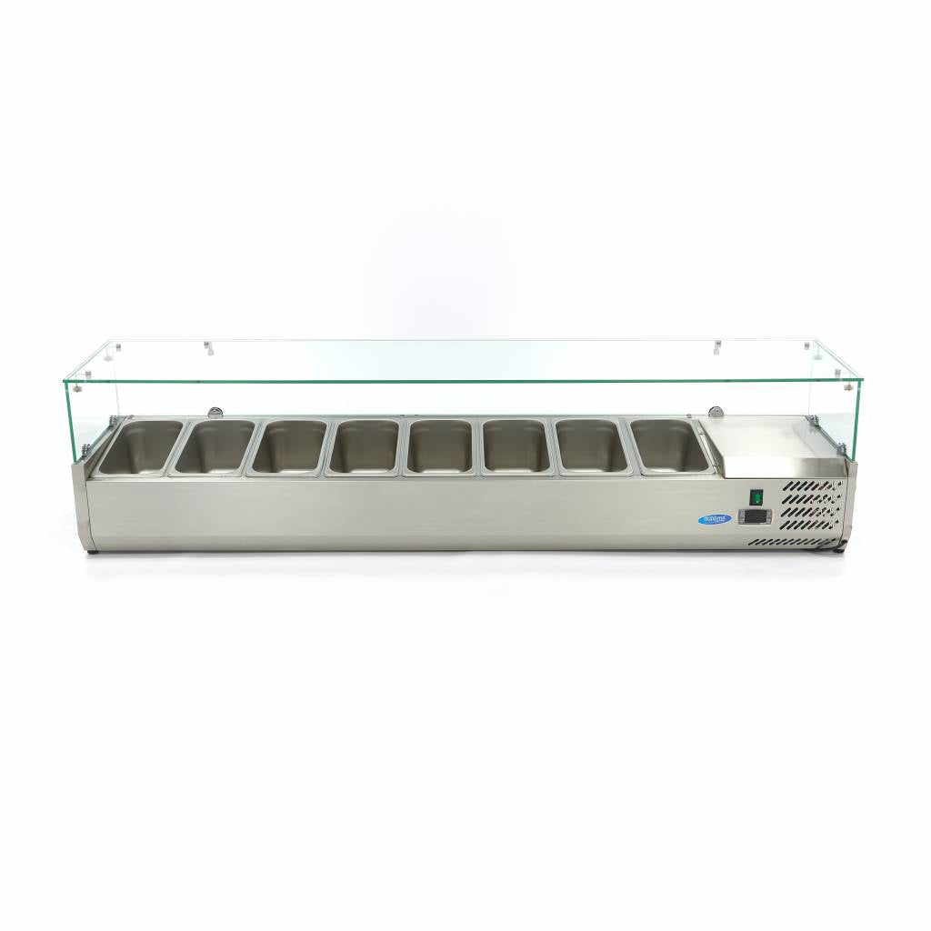 Maxima Countertop Prep Fridge, 1800 mm, 8 x 1/3 GN, additional view