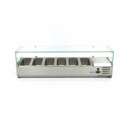 Maxima Countertop Prep Fridge, 1500 mm, 6 x 1/3 GN, additional view