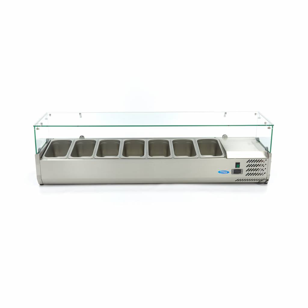 Maxima Countertop Prep Fridge, 1600 mm, 7 x 1/3 GN, additional view