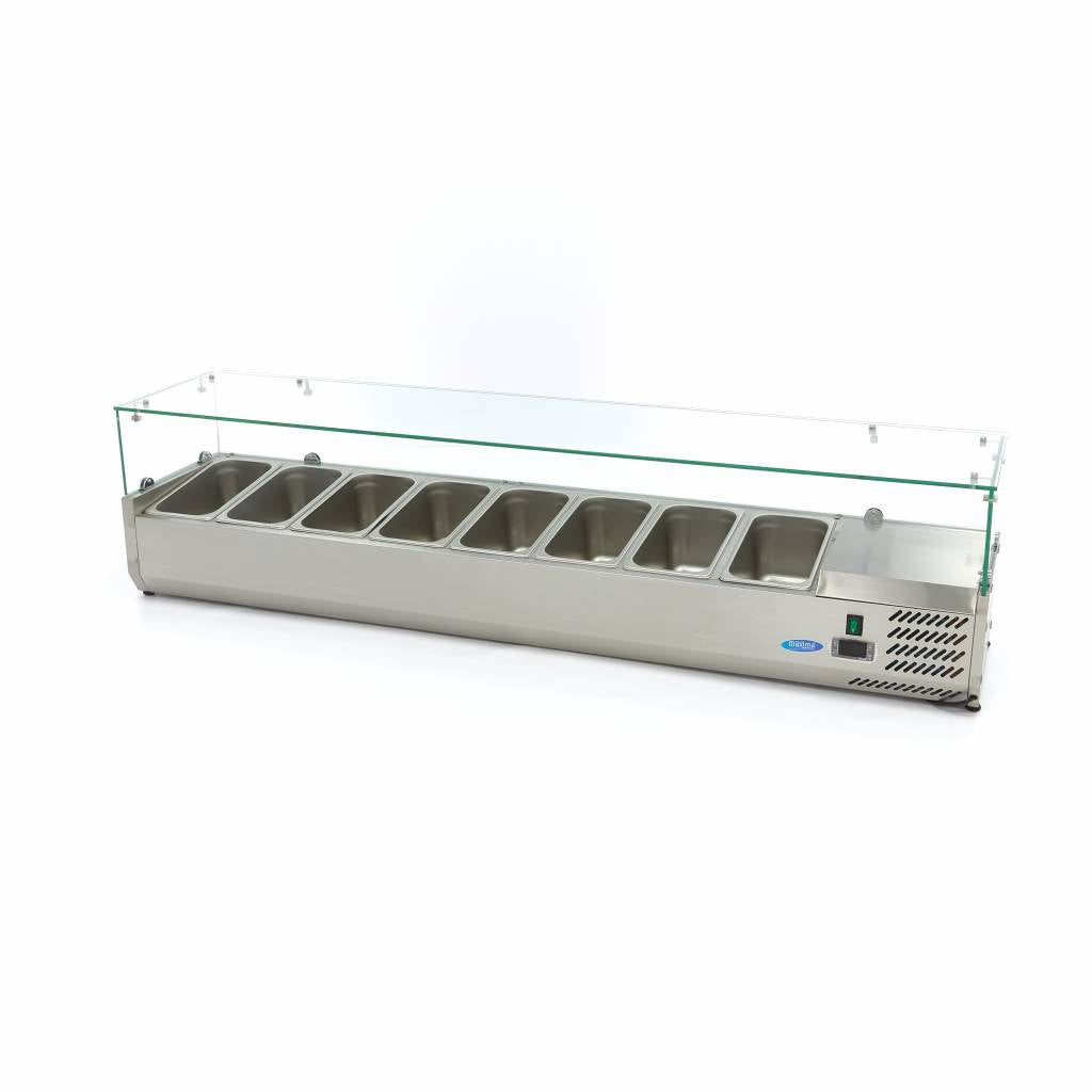 Maxima Countertop Prep Fridge, 1800 mm, 8 x 1/3 GN, additional view