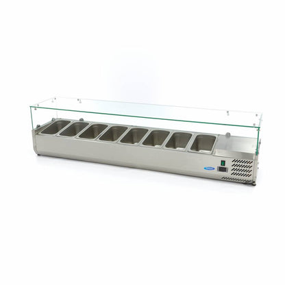 Maxima Countertop Prep Fridge, 1800 mm, 8 x 1/3 GN, additional view