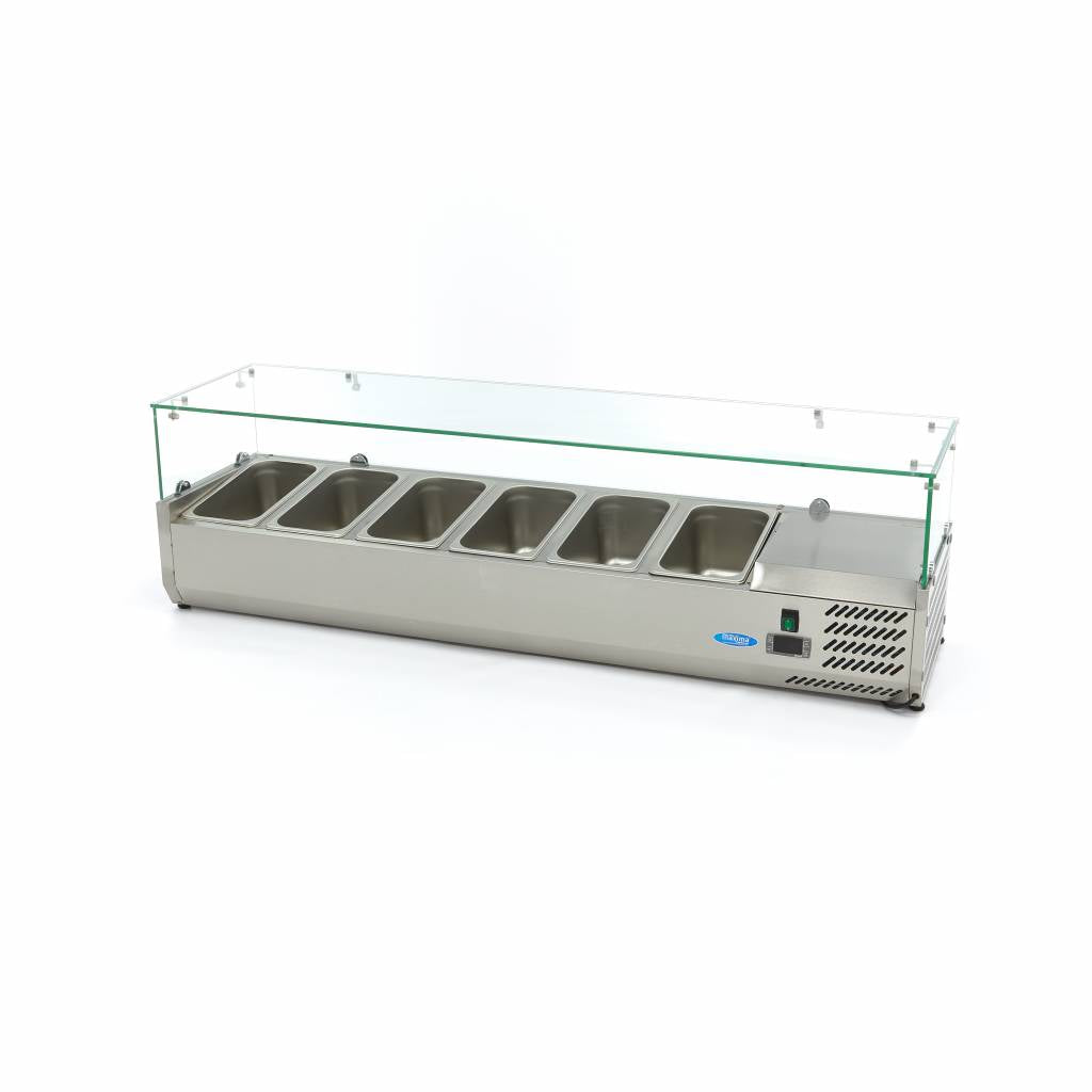 Maxima Countertop Prep Fridge, 1500 mm, 6 x 1/3 GN, additional view