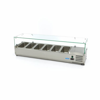 Maxima Countertop Prep Fridge, 1500 mm, 6 x 1/3 GN, additional view