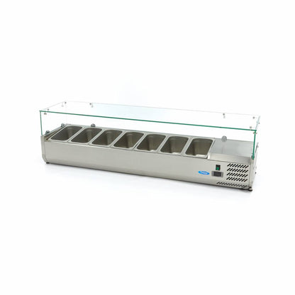 Maxima Countertop Prep Fridge, 1600 mm, 7 x 1/3 GN, additional view