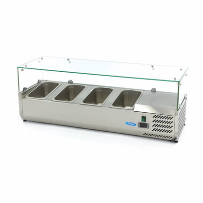 Maxima Countertop Prep Fridge, 1200 mm, 4 x 1/3 GN, additional view