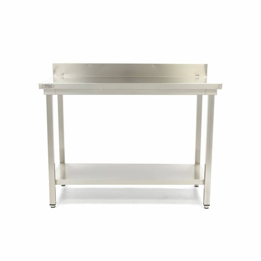 Maxima Stainless Steel Work Table, 2000 x 700 mm, with Backsplash, product photo