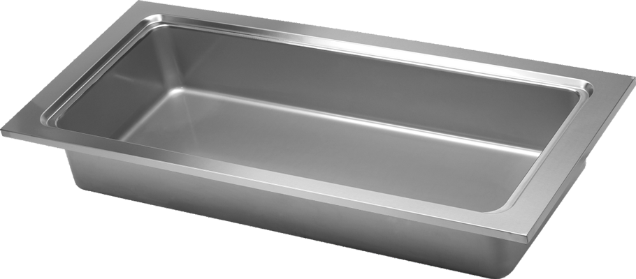 Bravo Inox weld-in bain-marie tub — stainless steel gastronorm well
