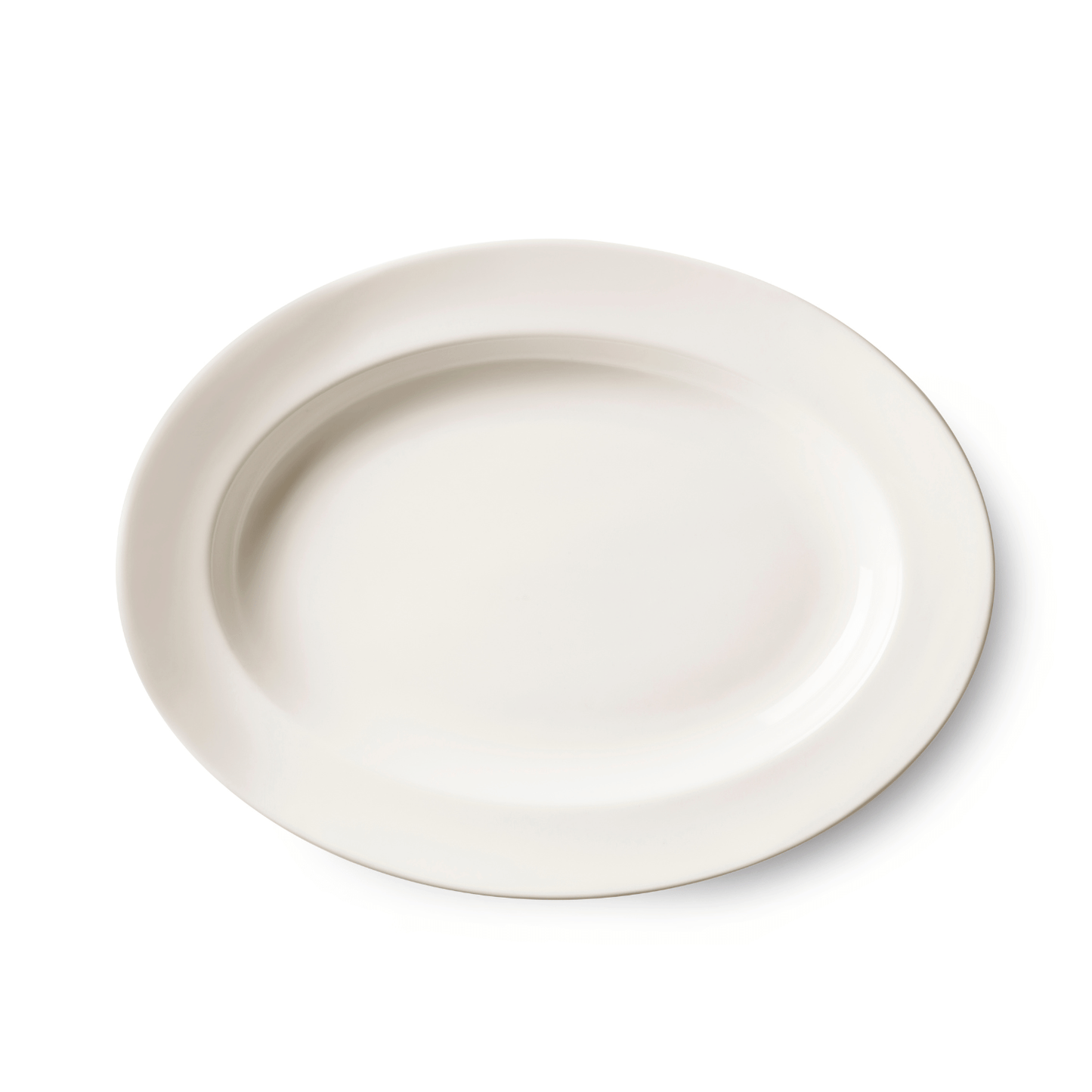 Ivory oval platter, 450x345x(H)56mm