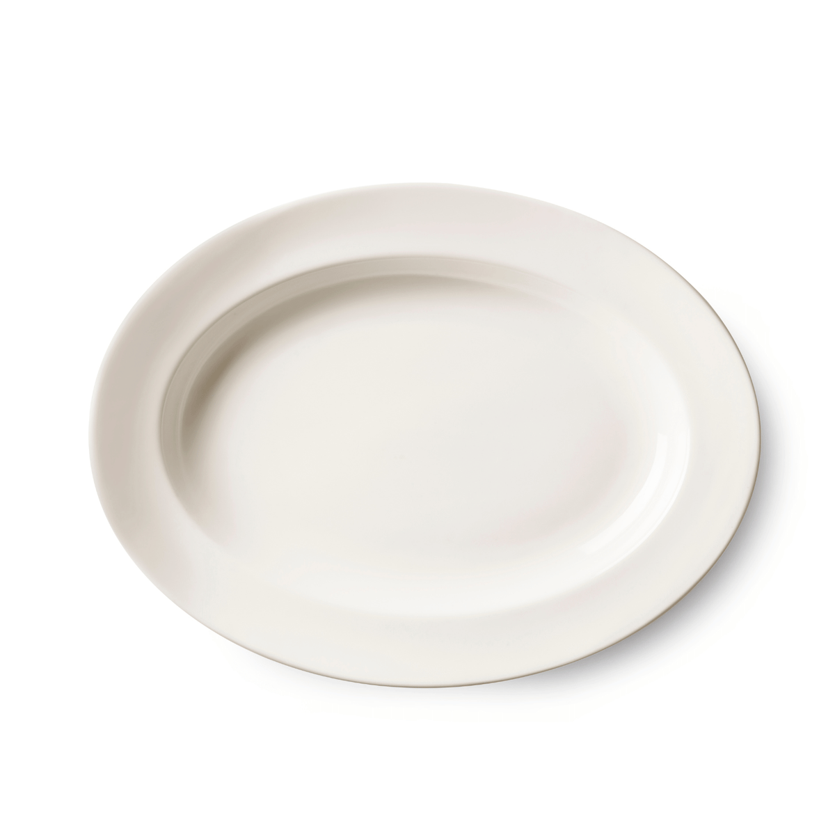 Ivory oval platter, 450x345x(H)56mm