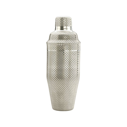 Diamond Lettice Japanese style 3-piece cocktail shaker, 700ml