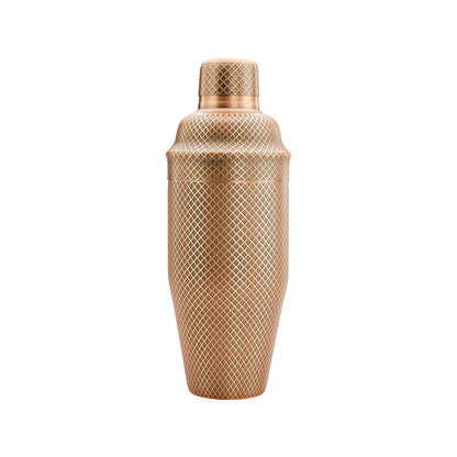 Diamond Lettice Japanese style 3-piece cocktail shaker, 700ml