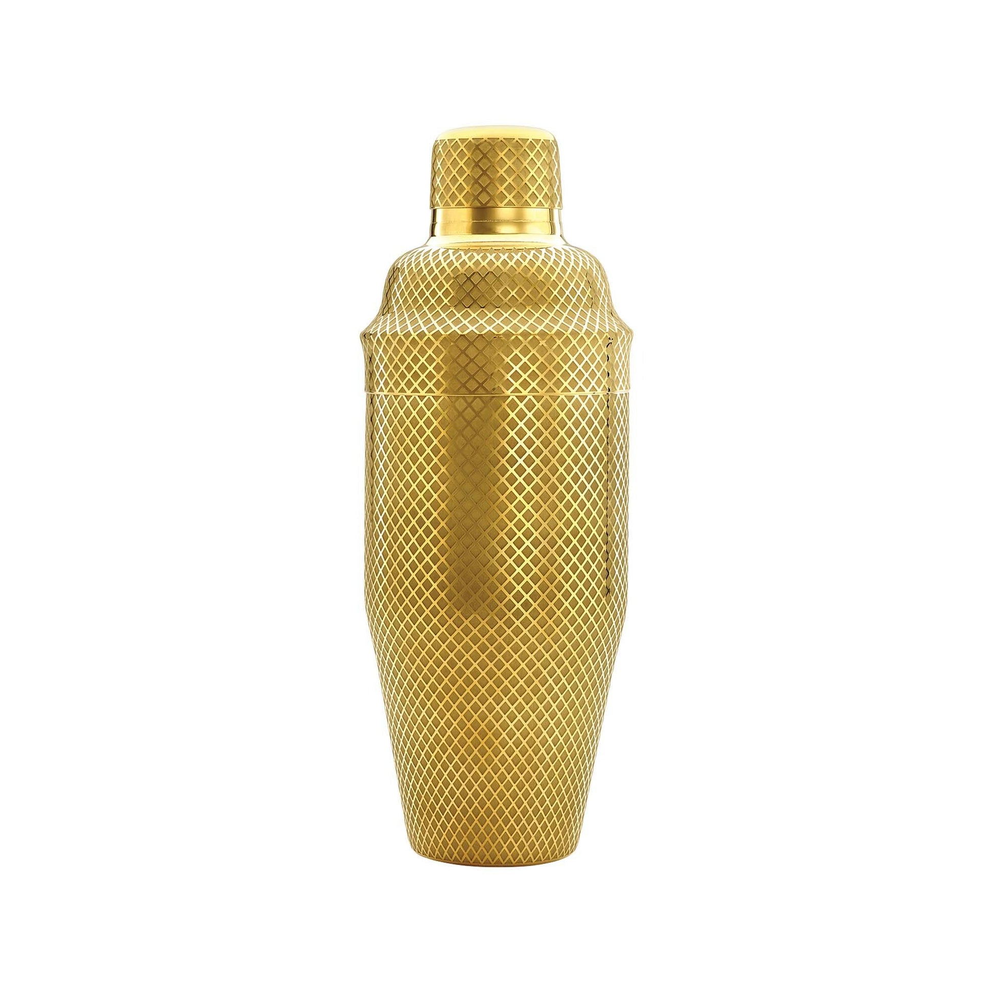 Diamond Lettice Japanese style 3-piece cocktail shaker, 700ml